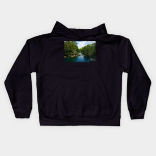 The Small Waterfalls at Martin Brod in Bosnia Kids Hoodie